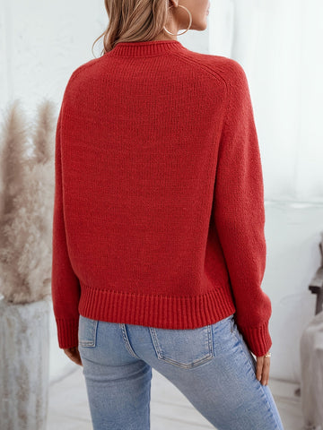 Intarsia Christmas Tree Knit Sweater