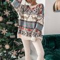 Nordic Reindeer Oversized Sweater