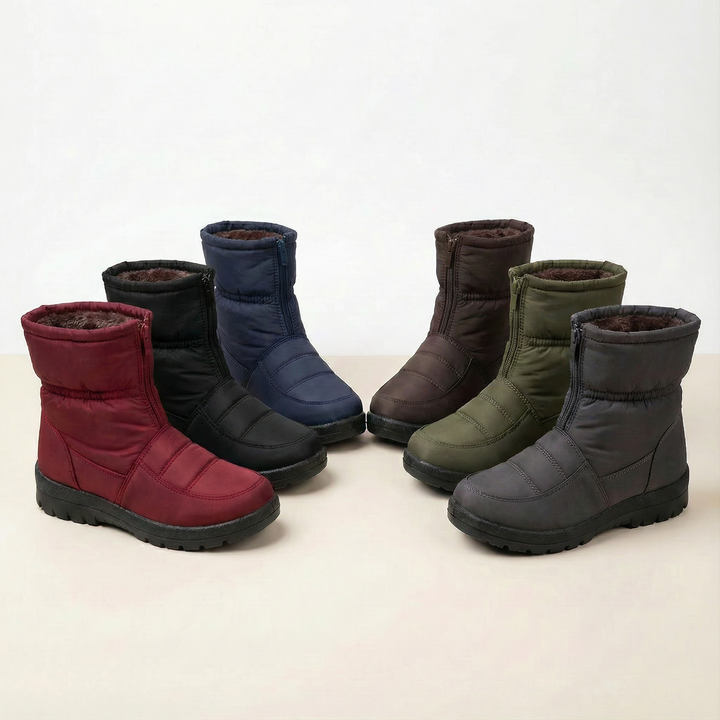 Waterproof Padded Mid Calf Winter Boots