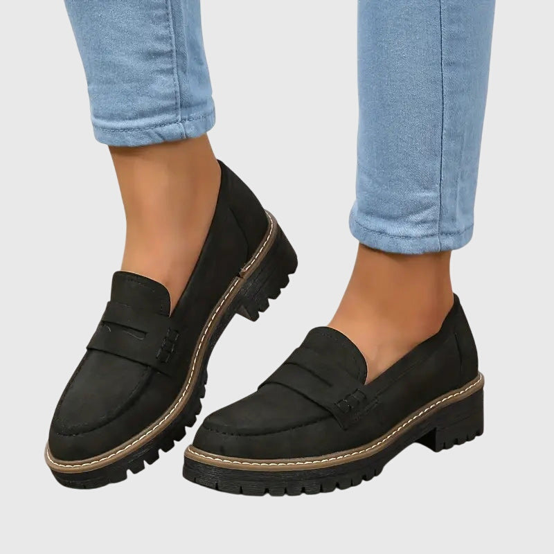 Chunky Penny Loafers-Valenira