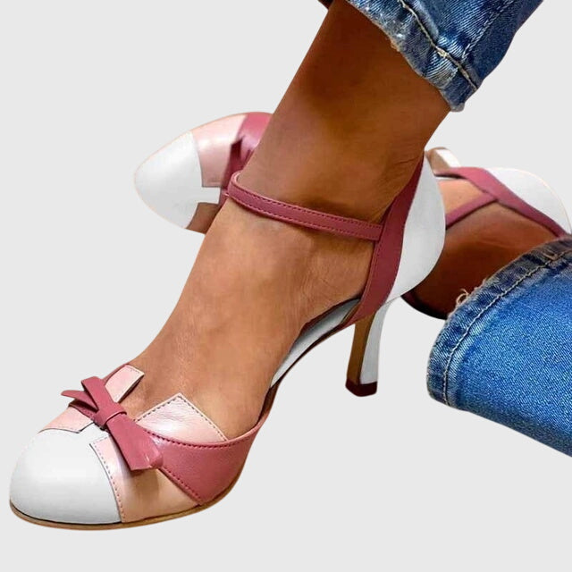 Colorblock Bow Heels-Valenira