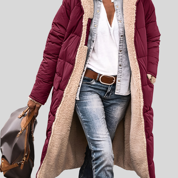 Sherpa Lined Longline Quilted Coat