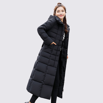 Fitted Longline Quilted Coat