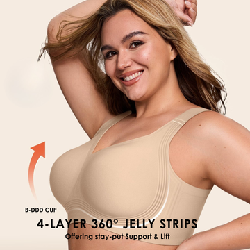 360° Jelly Strip Full-Coverage Bra