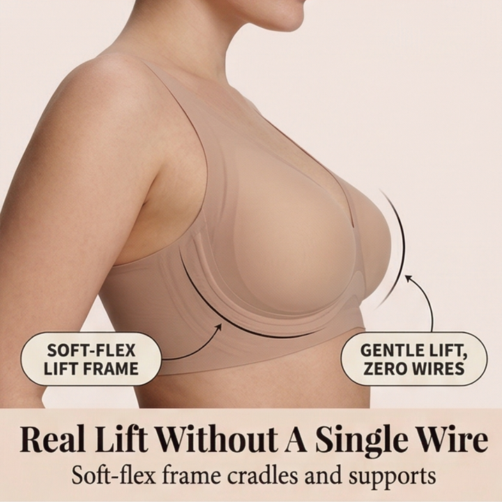Semi-Fixed Cup Deep-V Bra