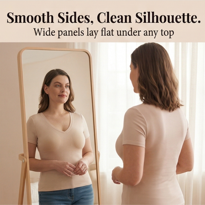 Semi-Fixed Cup Deep-V Bra