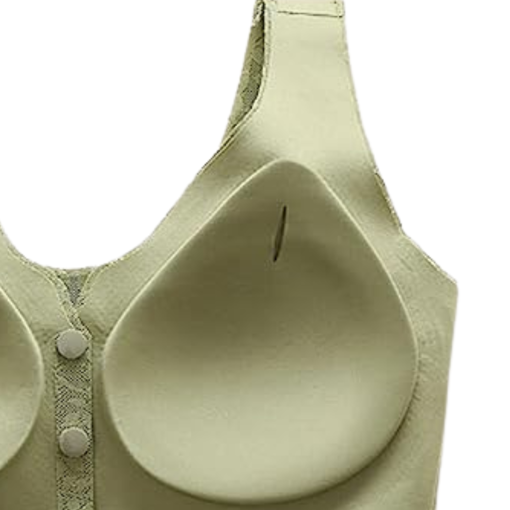 Front-Snap Lace Wireless Bra