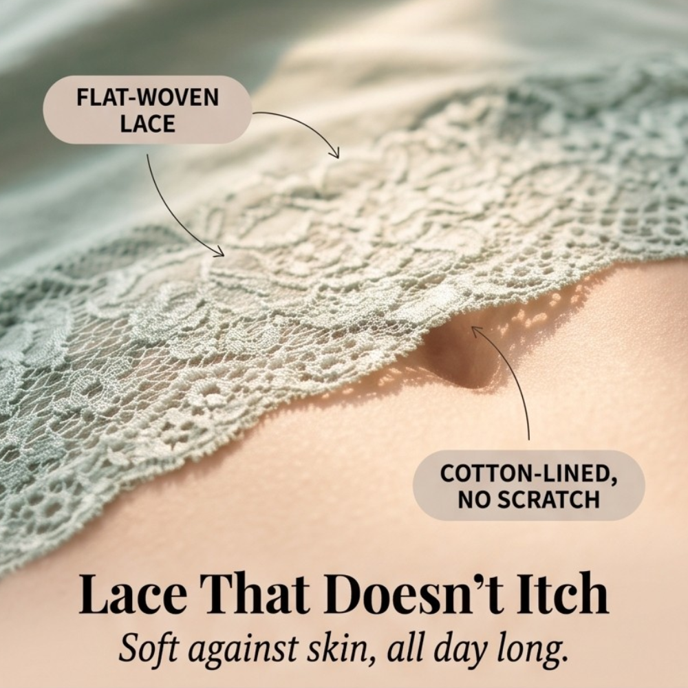 Cotton Lace-Band Briefs 3-Pack