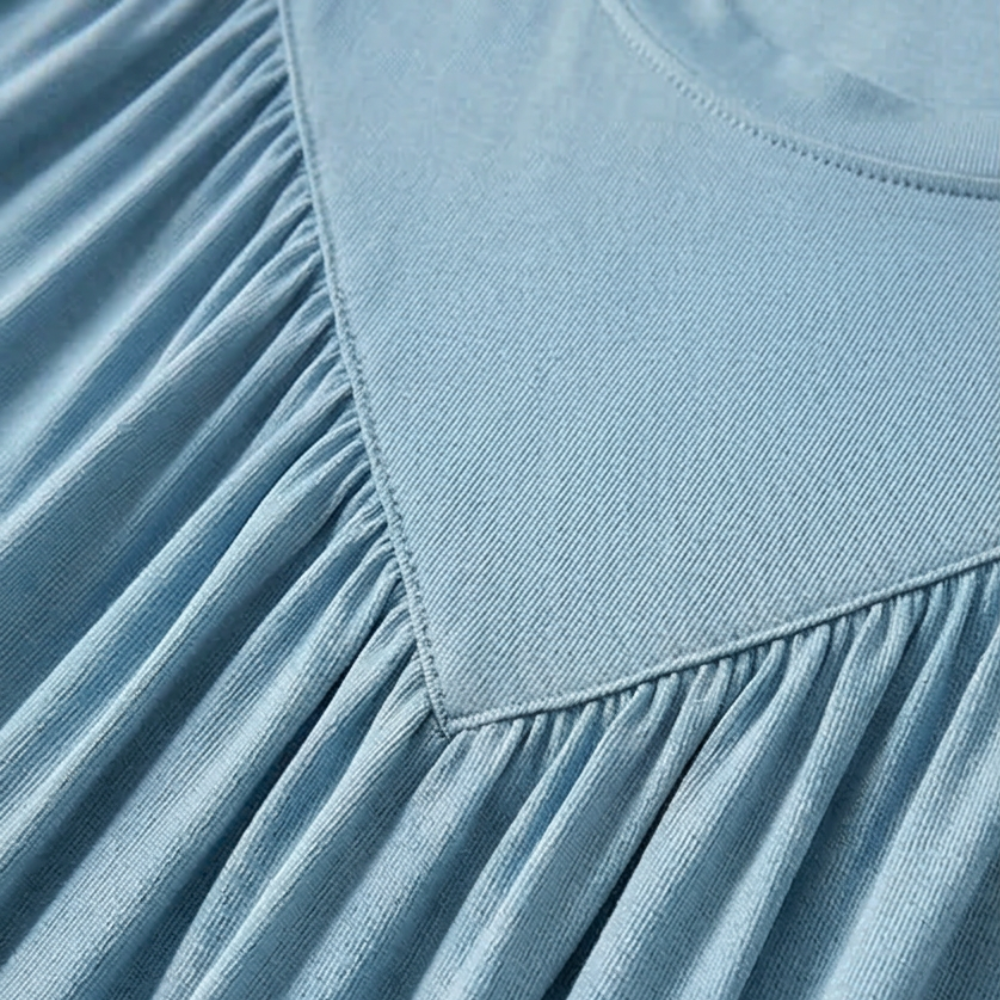 Pleated Yoke Modal Sleep Dress