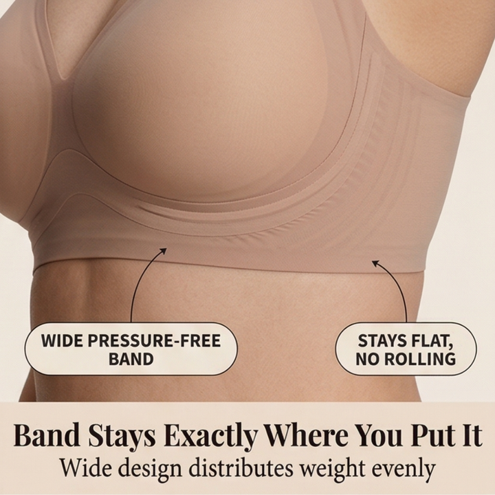 Semi-Fixed Cup Deep-V Bra