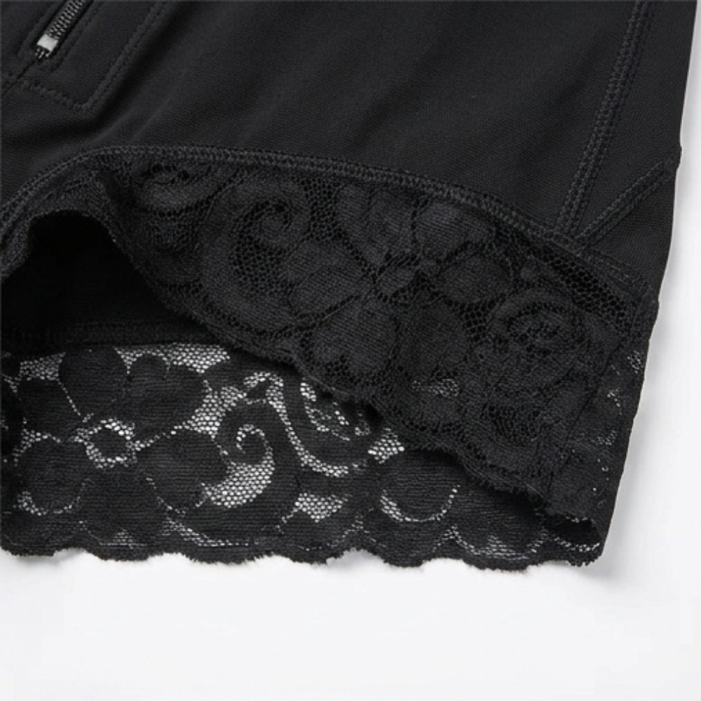 Front-Zip Shaping Bodysuit