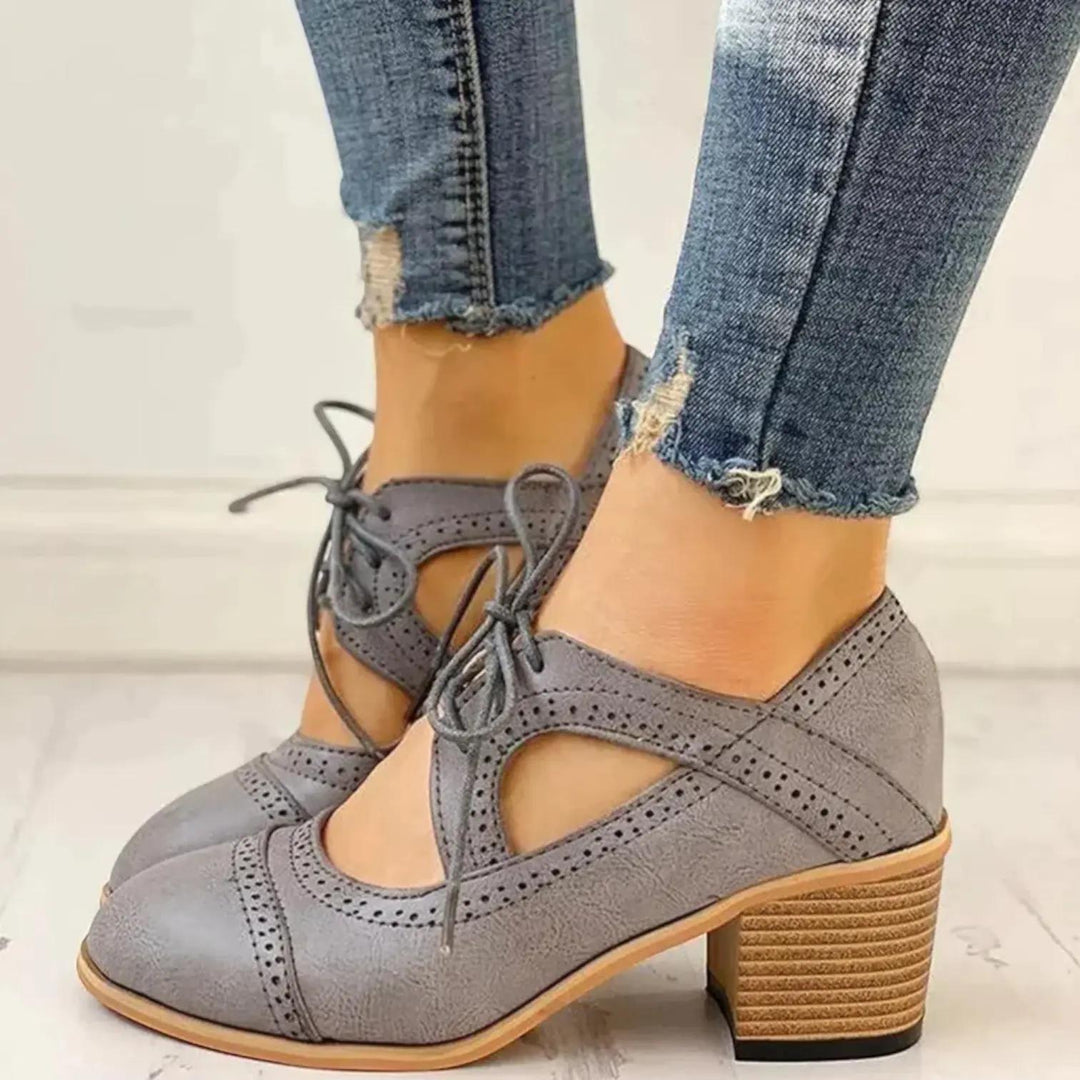 Lace Up Heels-Valenira
