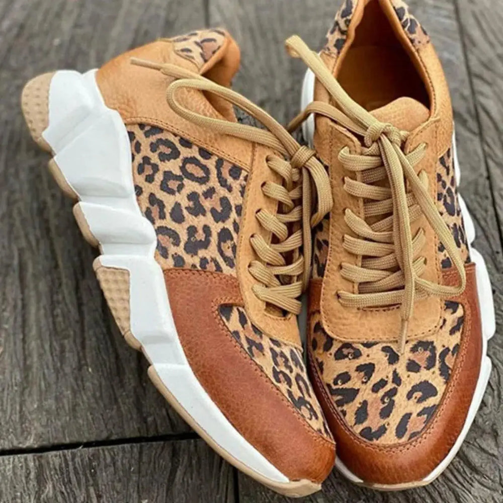 Leopard Print Sneakers-Valenira