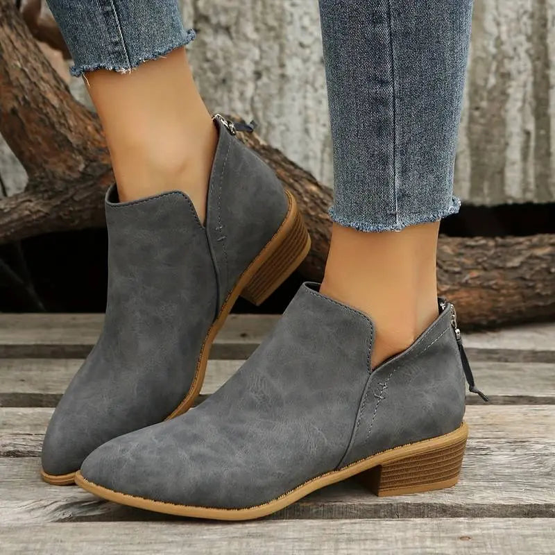 Low Heel Boots-Valenira