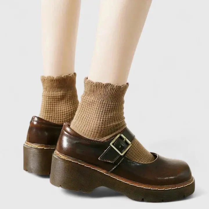 Platform Mary Janes-Valenira