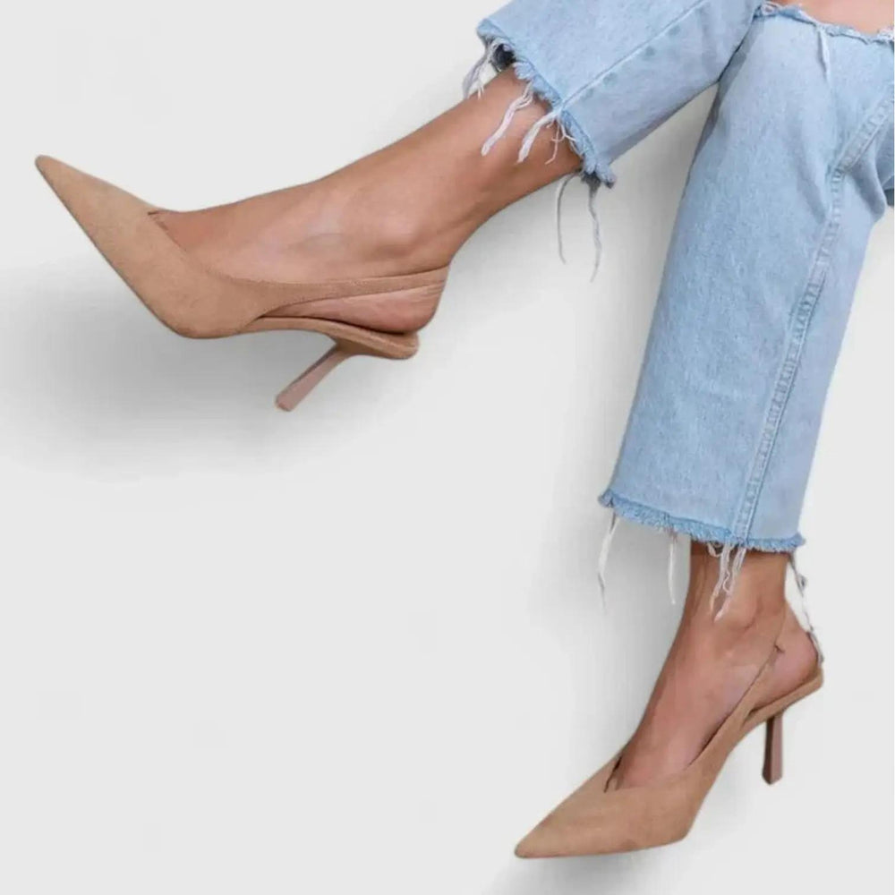 Slingback Stiletto Pumps-Valenira