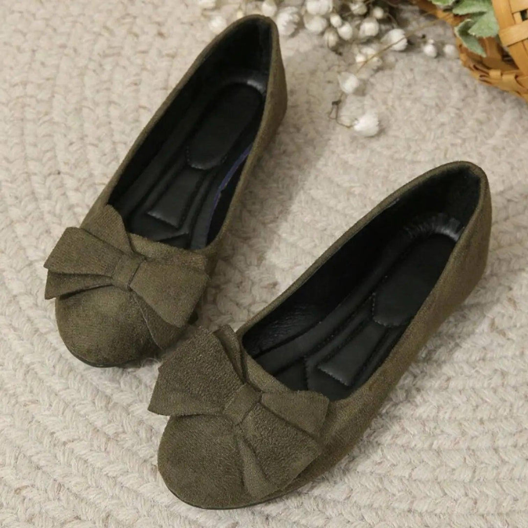 Suede Ballet Flats-Valenira