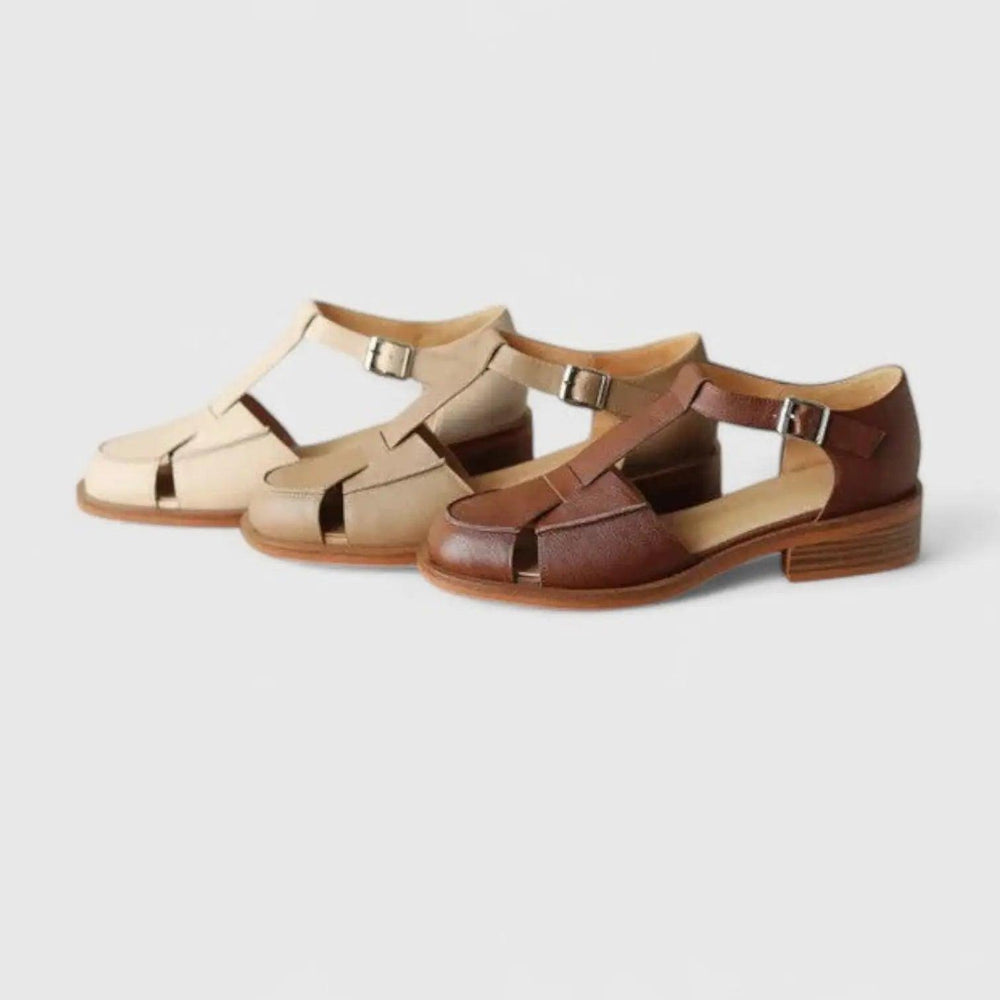 T-Strap Fisherman Sandals-Valenira
