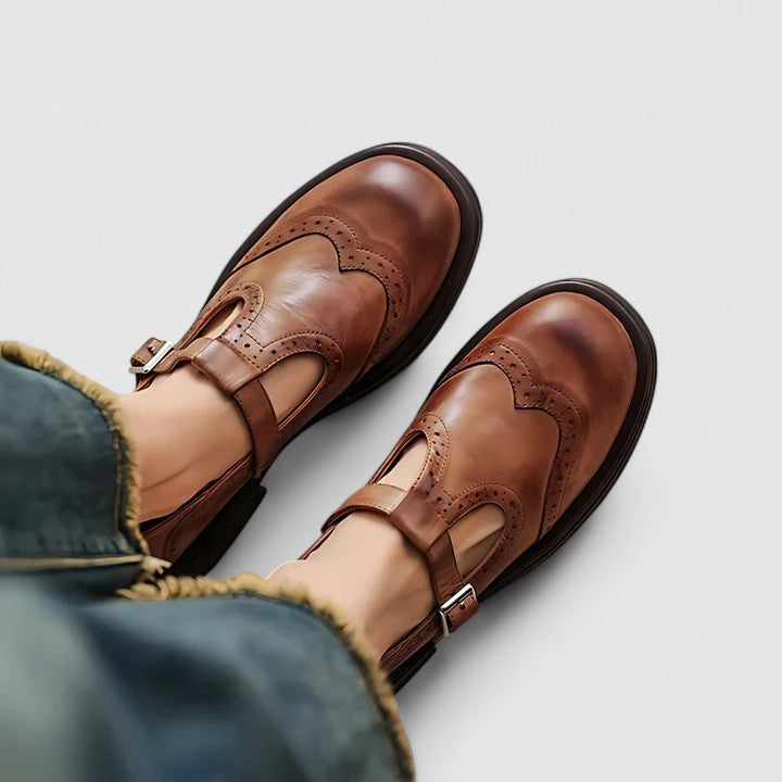 T-strap Mary Janes-Valenira
