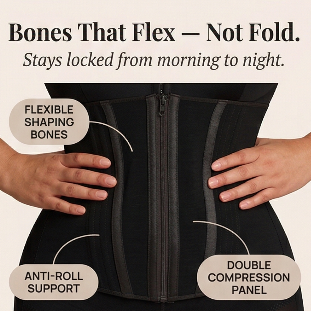 Zip and Hook Full-Body Shaper