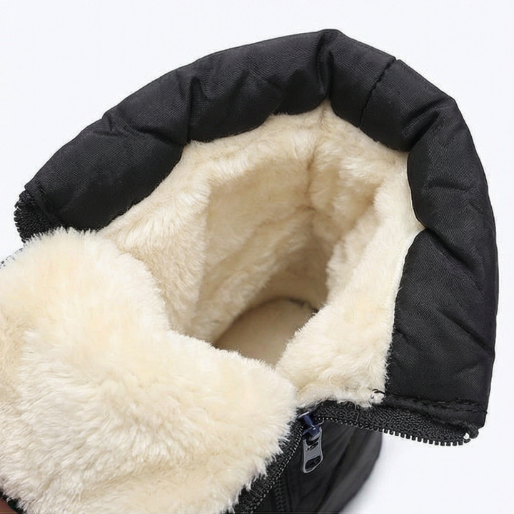 Waterproof Fur Lined Pull On Winter Boots