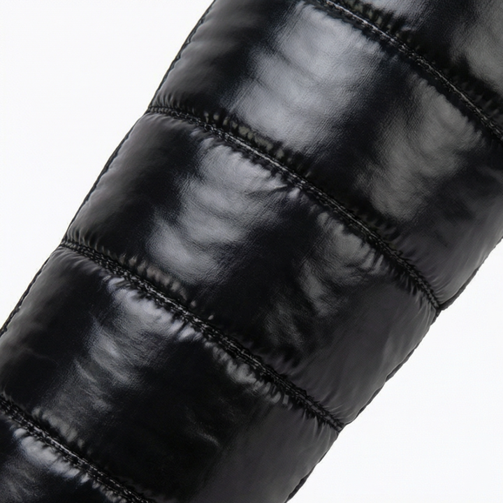 Quilted Bow Back Over The Knee Snow Boots