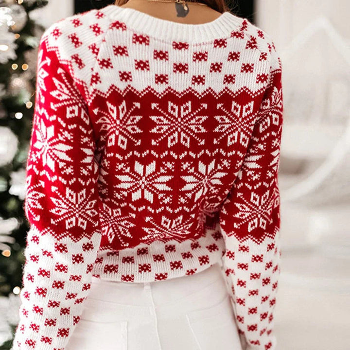 Nordic Snowflake Knit Sweater