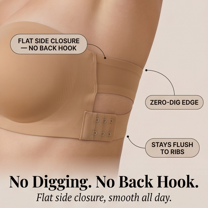 Crossover Back Strapless Bra