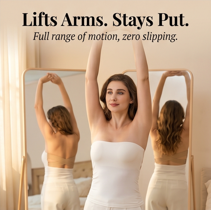 Crossover Back Strapless Bra