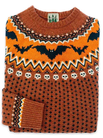 Halloween Fair Isle Knit Sweater