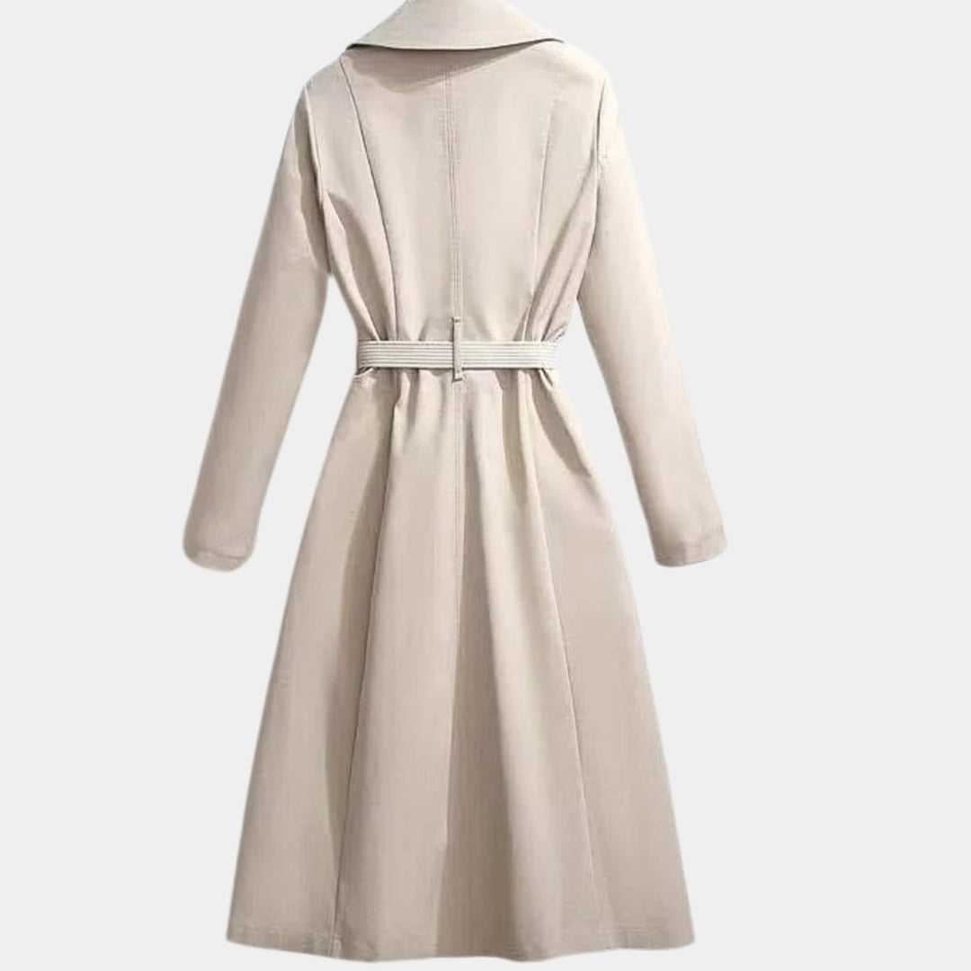 Belted Midi Trench Coat | Valenira