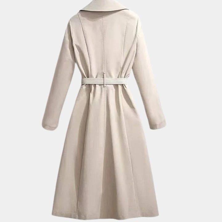 Belted Midi Trench Coat | Valenira