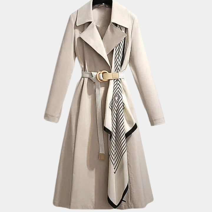 Belted Midi Trench Coat | Valenira
