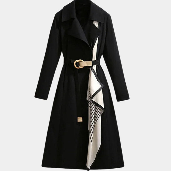 Belted Midi Trench Coat | Valenira