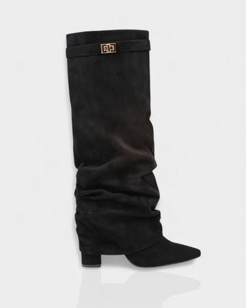 Slouchy Foldover Knee Boots