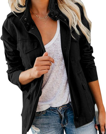 Zip Front Tailored Jacket