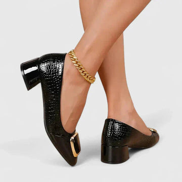 Block Heel Loafers