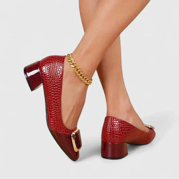 Block Heel Loafers