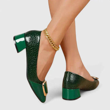 Block Heel Loafers
