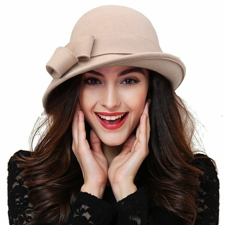 Bow Trim Cloche Hat | Valenira