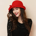 Bow Trim Cloche Hat in Camel | Valenira