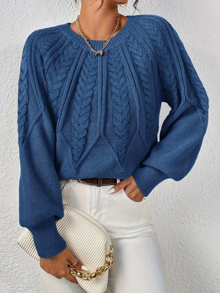 Braided Cable Knit Sweater | Valenira
