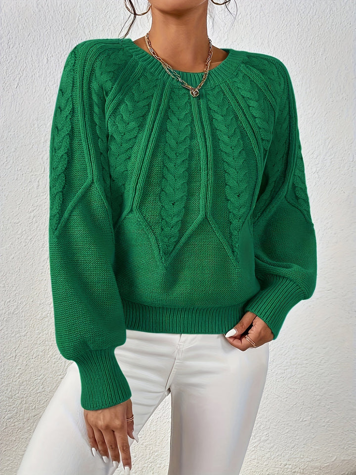 Braided Cable Knit Sweater | Valenira