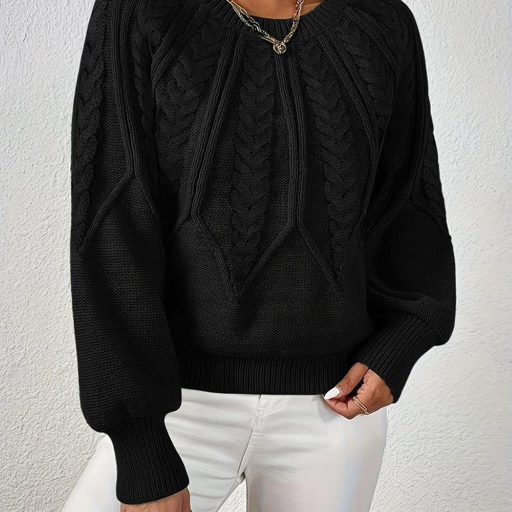 Braided Cable Knit Sweater | Valenira