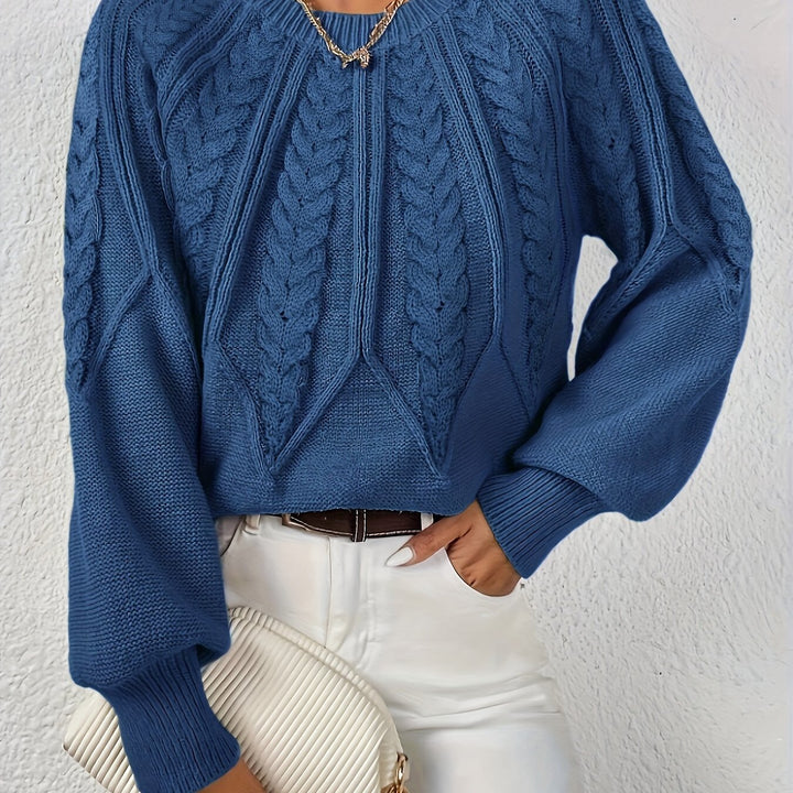 Braided Cable Knit Sweater | Valenira