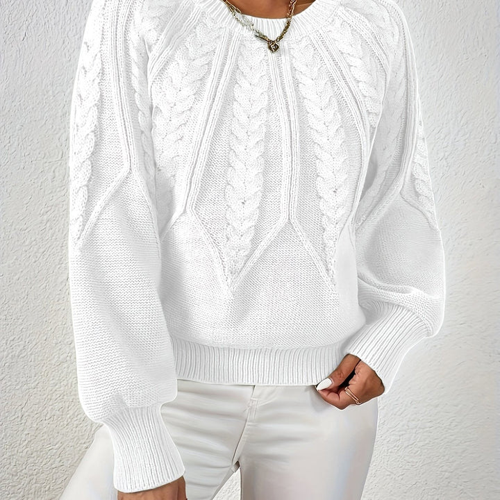 Braided Cable Knit Sweater | Valenira