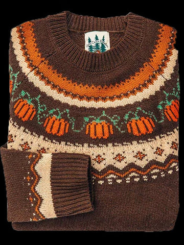 Halloween Fair Isle Knit Sweater