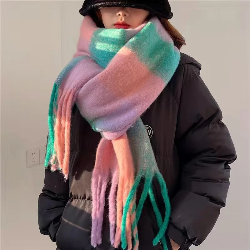 Brushed Check Scarf | Valenira