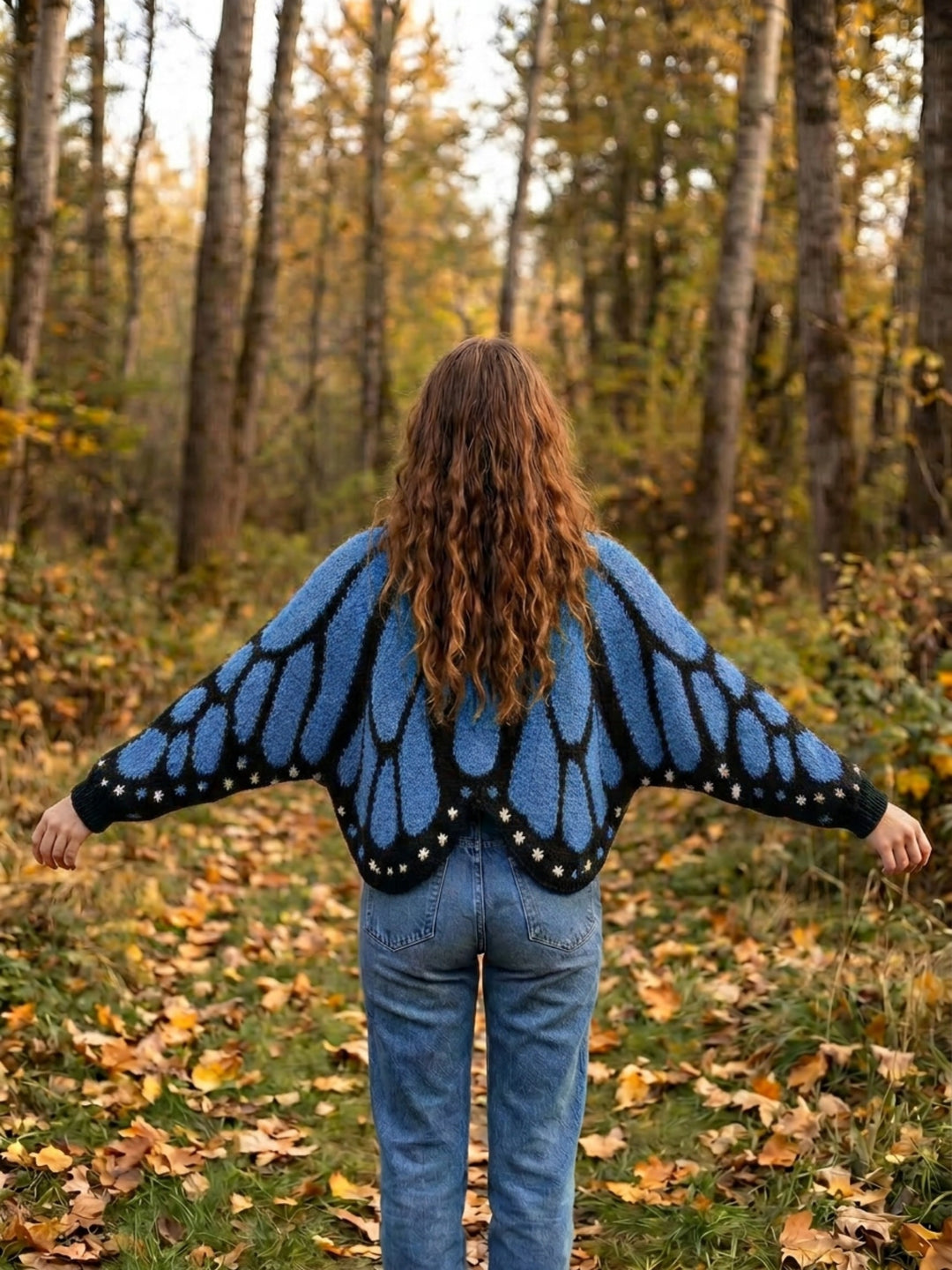 Butterfly Cape Cardigan | Valenira
