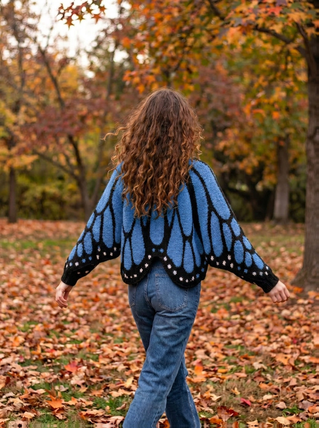 Butterfly Cape Cardigan | Valenira